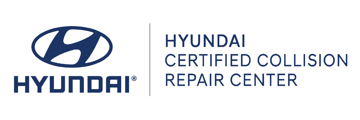 Hyundai Certified Collision Repair Center logo.