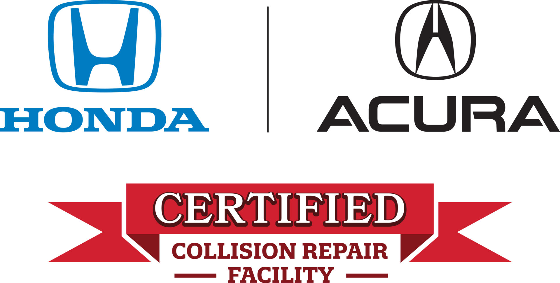 Honda Acura Certified Collision Repair Facility Logo.